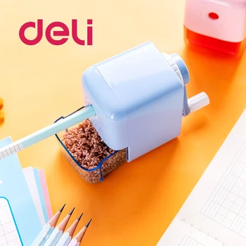 

Deli 1PCS Creative Cute Cartoon Automatic Pencil Sharpener Students Learn Stationery Children's Pencil Sharpener Red/Blue