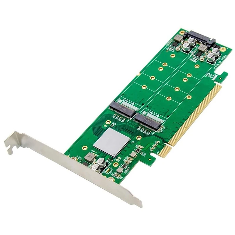 PCIe 3 0 X16 ASM2824 до 4 порта M.2 NVMe SSD адаптер карта расширения Quad Mkey Nvme в конвертер PCI E для