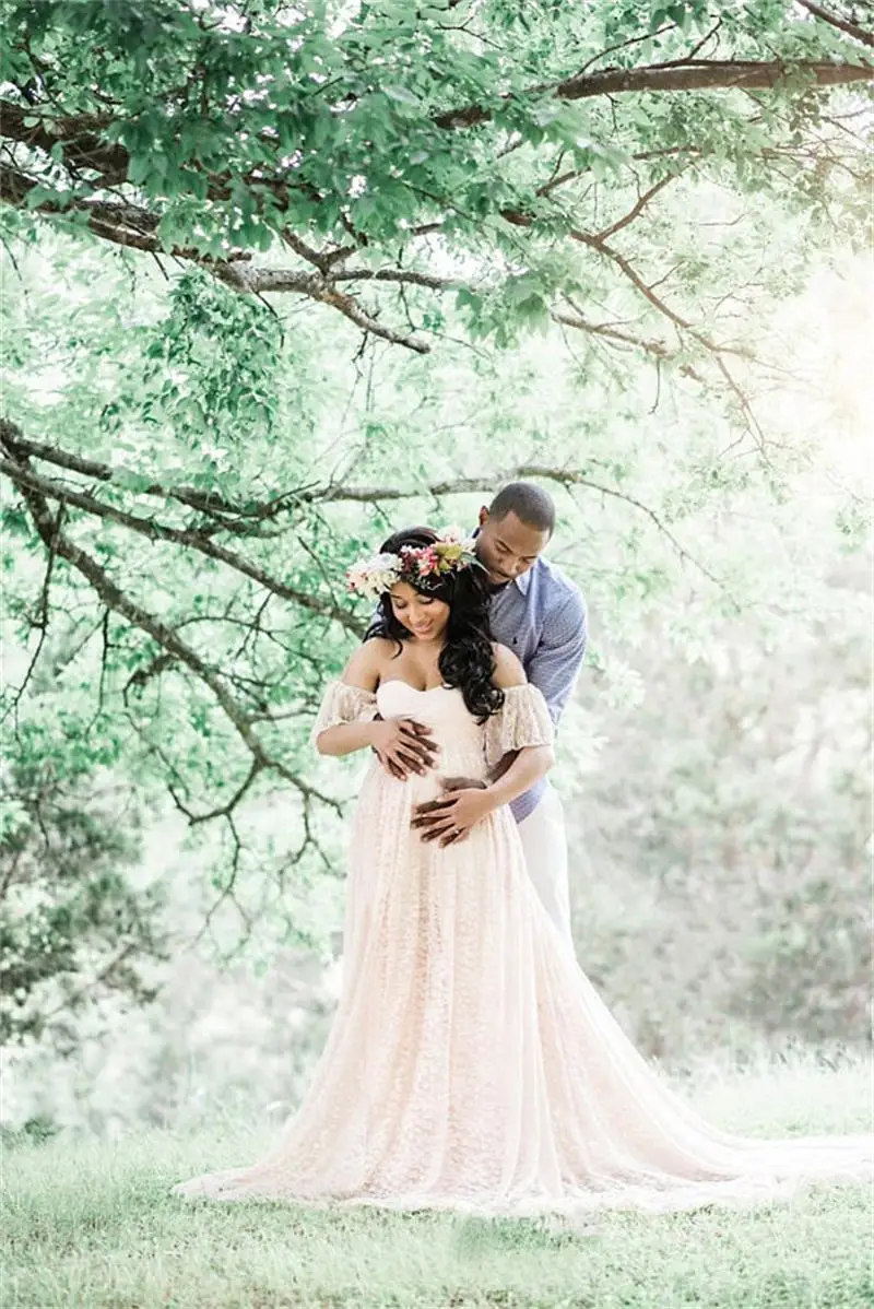 New Lace Maternity Dresses Elegence Pregnancy Dress Photography Long Pregnant Women Maxi Gown For Baby Shower Photo Shoots Props (18)