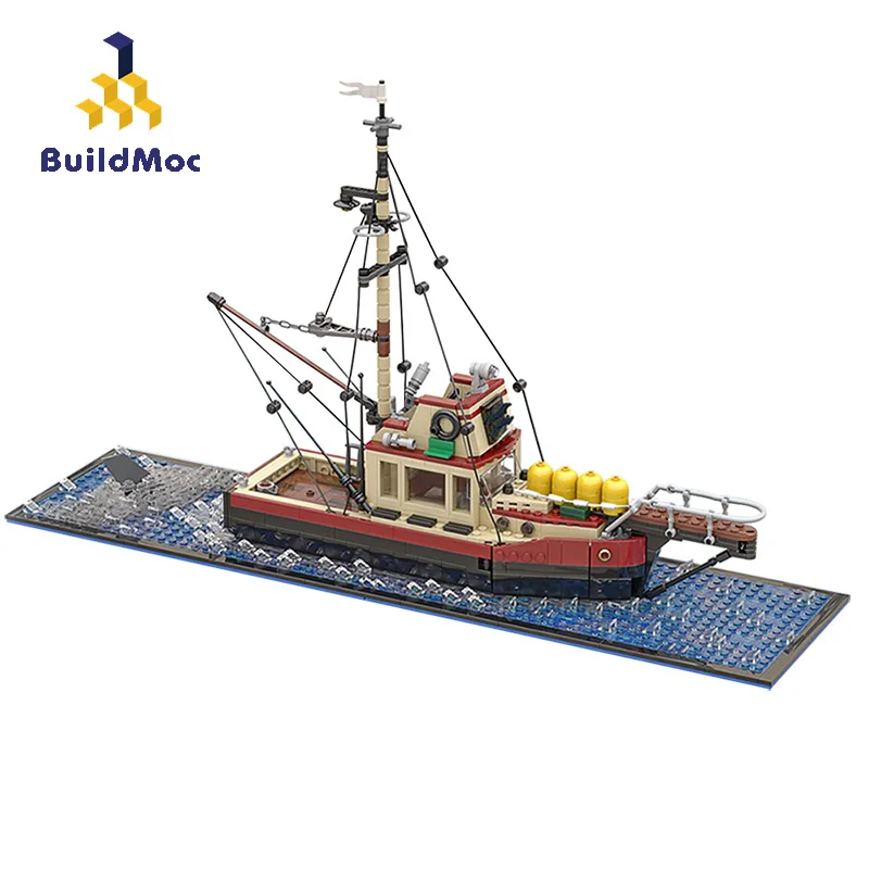 BuildMoc Expert Sets Fishing Boat Building Blocks MOC Cruise Ship Ocean Exploration Bricks Toys For Children Gifts | Игрушки и хобби