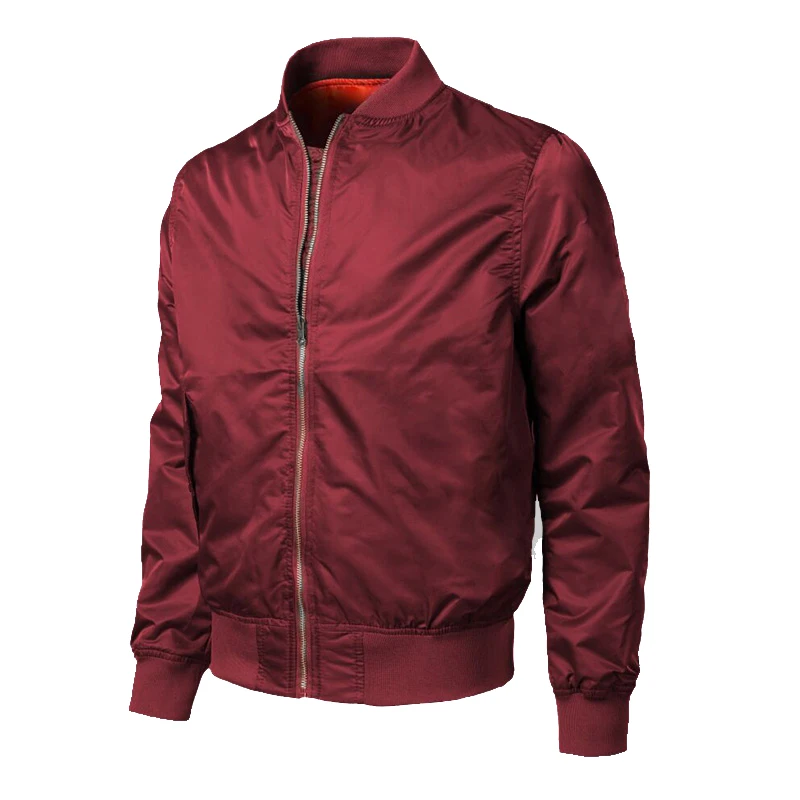 Мужская куртка в стиле милитари, зимняя хлопковая куртка, армейская мужская куртка пилота, флисовая Повседневная теплая куртка-карго для тренировок - Цвет: FK063 Red Thin