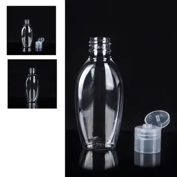 

10 Pcs 50ml Clear Plastic Empty Bottles with Flip Cap Travel Refillable Containers for Cosmetic Shampoo Lotion Hand Sanitizer