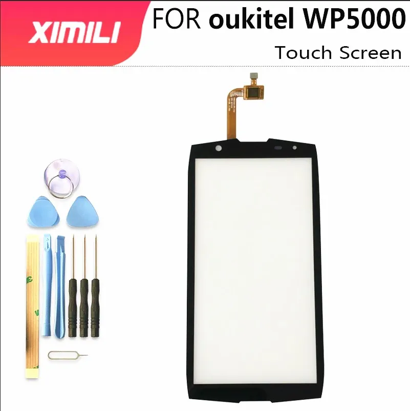 Сенсорный экран 5 7 дюйма для oukitel wp5000 дигитайзер передняя внешняя стеклянная