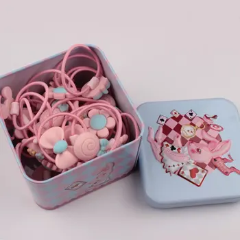 

40Pcs/Pack Baby Girls Headband Flower Bow Cartoon Elastic Bands Gift Hair Accessories with Box EIG88