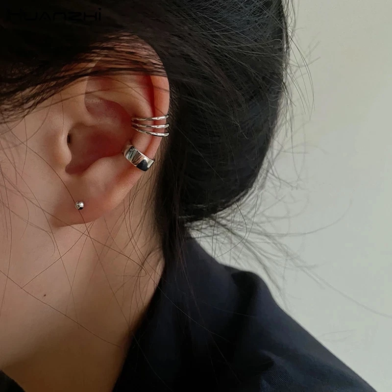1 шт. минималистский металла цвета: золотистый серебристый Цвет Earcuff