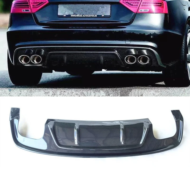 

S5 B8.5 S-Line RG Style Real Carbon Fiber Rear Diffuser Spoiler for Audi S5 Sline 2013-2016 Car Accessories Sport Bumper Only