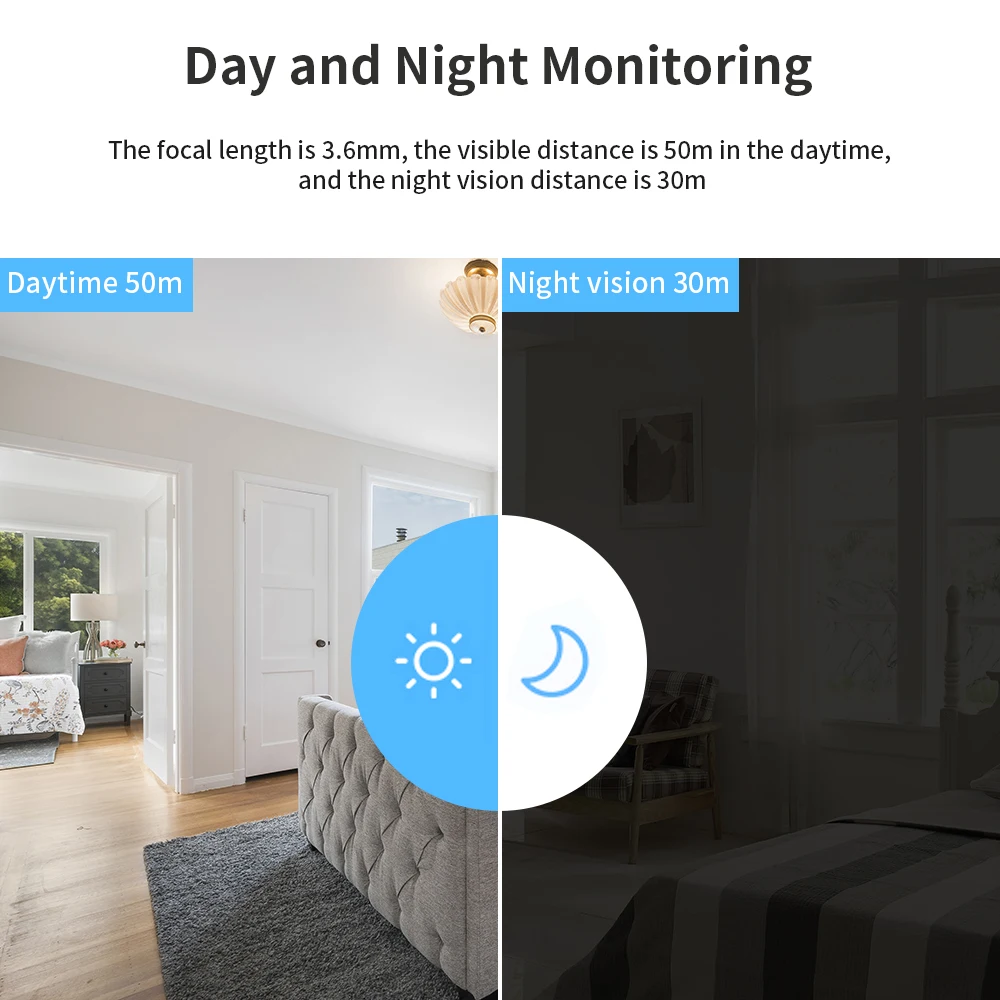 720P беспроводная Wi-Fi ip-камера ночного видения монитор для домашних животных для домашней безопасности