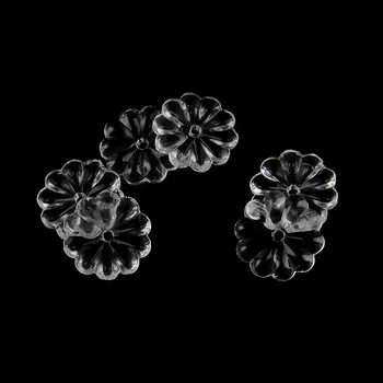 

50pcs 16-60mmm Clear Glass Rosette Flower Beads Crystal Curtain Beads Crystal Glass For Decoration