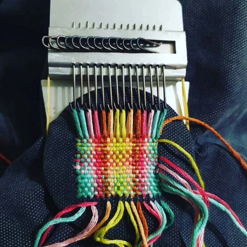 10 - 12 - 14 - 28 - 42 Hooks Mini Loom Speedweve Type Weave Darning Loom Tool Mending Jeans, Repairing Holes Sewing Accessories 5