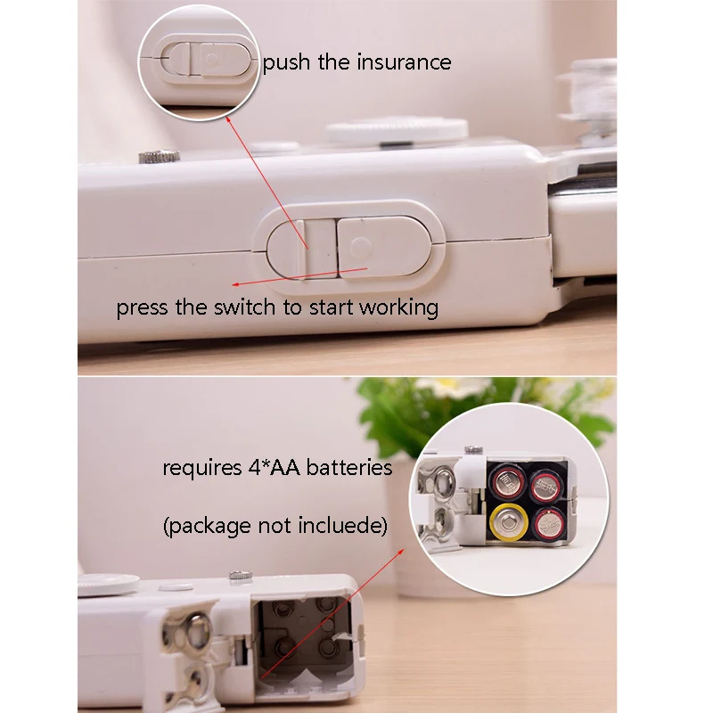 Portable Household Hand Sewing machine Mini Multifunction Handheld Needle Stitch machines needlework Cordless for Clothes Fabric