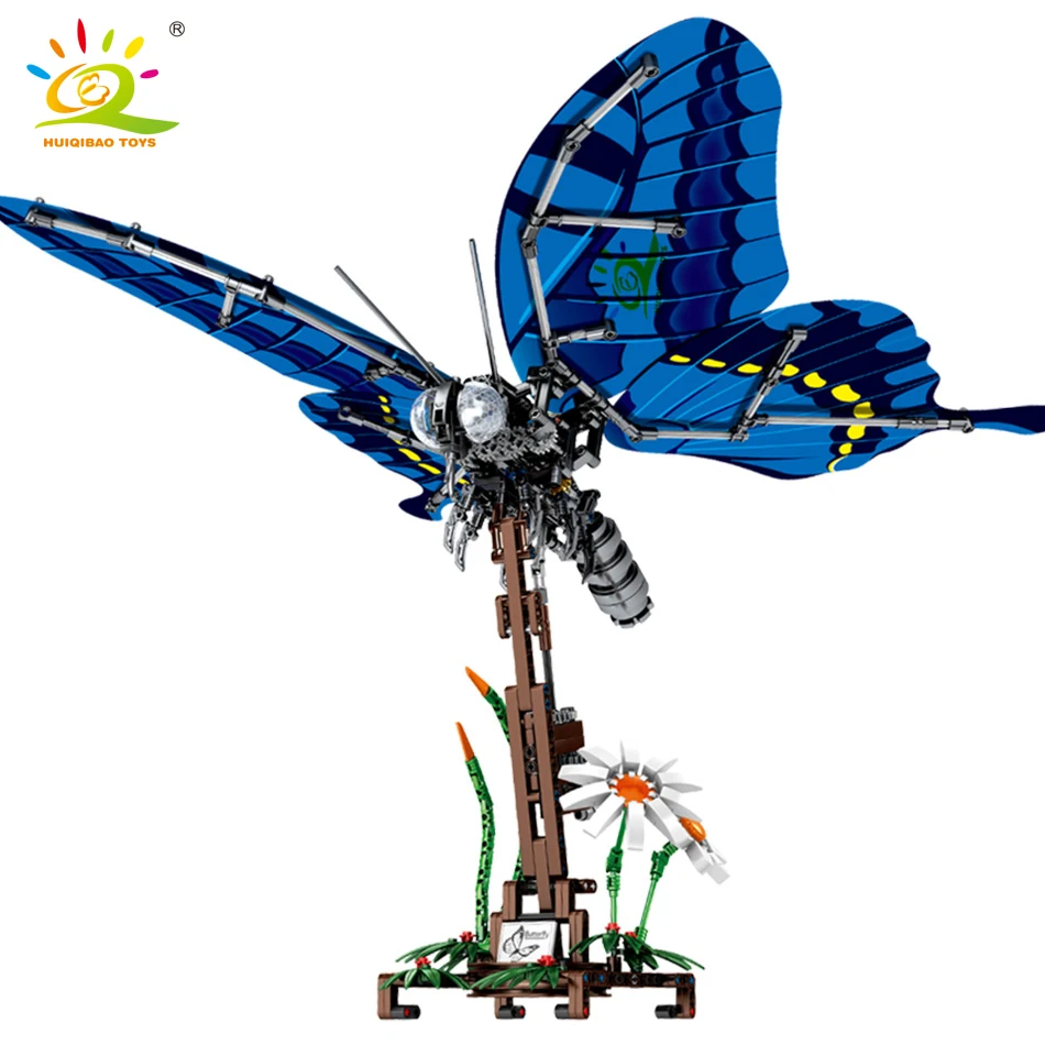 Дешево 564 шт. имитация ласточкин хвост бабочка строительные блоки Совместимые legoing Technic насекомое город строительные кирпичи детские игрушки