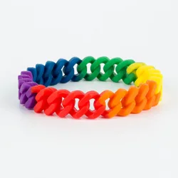 Pulsera de silicona hueca para hombre y niño, brazalete sencillo de camuflaje de varios colores, a la moda, novedad