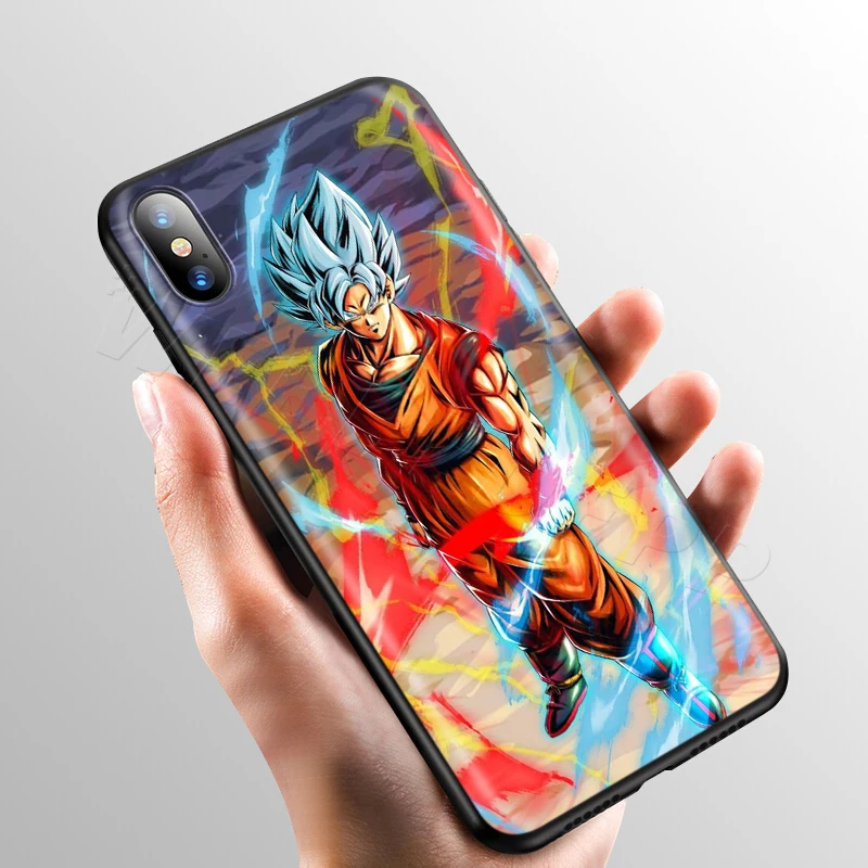 Чехол Webbedepp Dragon Ball Z Super DBZ Goku для Apple iPhone 11 Pro XS Max XR X 8 7 6 6S Plus 5 5S SE - Цвет: 7