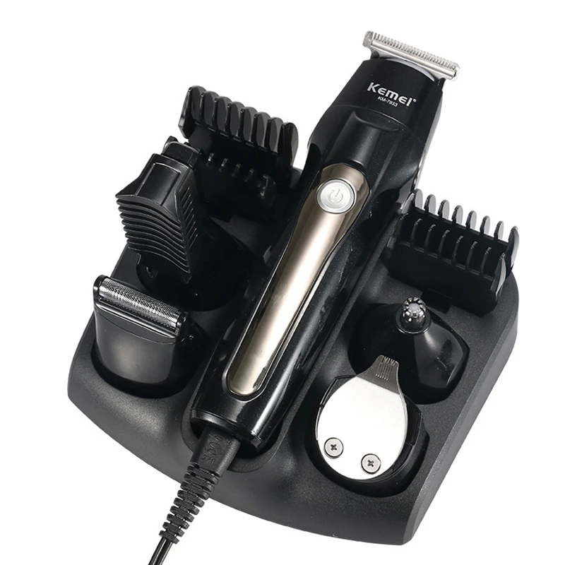 Kemei Km-7933, 5 в 1, многофункциональная машинка для стрижки волос, электрическая машинка для стрижки бороды, носа, волос, триммер для стрижки волос, машинка для стрижки волос, EU Plug