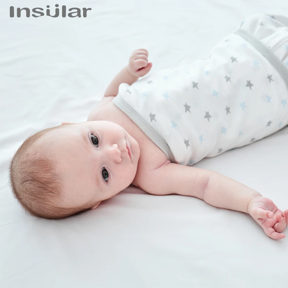 Insular Anti Startle Baby Four Seasons Pure Cotton Thin Anti Kicking Quilt Baby Single Layer Swaddling Towel 4