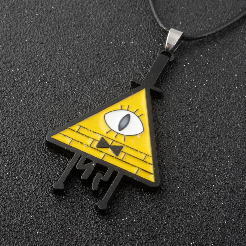 

Anime Cartoon Gravity Falls Bill Logo Cipher Necklace Pendant Charms Fashion Jewelry Cosplay Accessories Props Gift for Fans