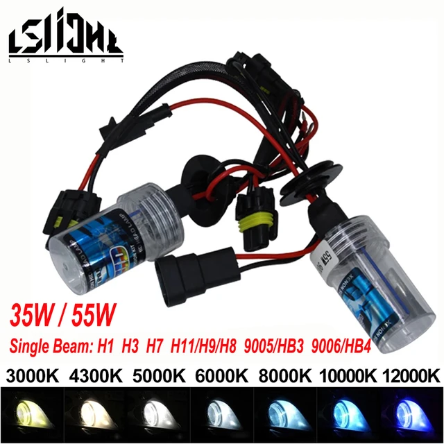 H7 High Bright AC HID Xenon Bulb, Directly Replacement All 35W 55W 12V 24V  Headlights 5000K White (H7) : : Car & Motorbike