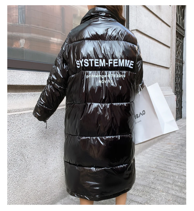 Dames Jassen зимняя куртка женская супер толстая парка Manteau Femme Hiver Hat гладкая ткань размера плюс Harajuku теплое длинное пальто