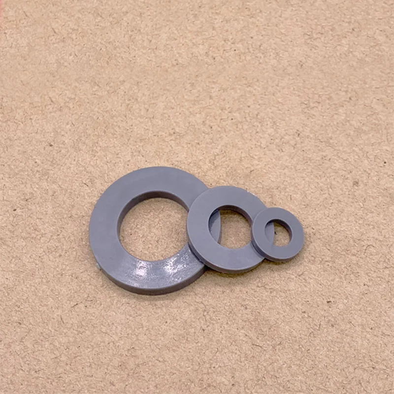 10pcs M10 M12 M14 M16 M20 nylon washer hard flat gasket PVC plastic polyvinyl fluoride isolation washers seal gaskets gray color