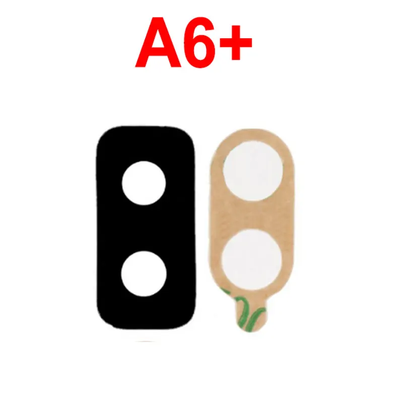 A6Plus--Glass Lens Для samsung Galaxy A6 A600 A600F A6 Plus A6+ A605F A605 корпус телефона задний объектив задней камеры держатель Крышка - Цвет: A6Plus--Glass Lens