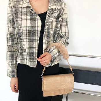 

2019 Winter New Fashion Alligator Women Handbags Crocodile Small Ladies Shoulder Bag Designer Female Messenger Bag Three Straps