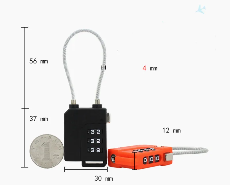 Мини 3 набора цифр код сбрасываемый Пароль безопасности комбинация безопасности путешествия безопасный замок для навесной замок для багажа Замок спортзала