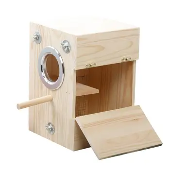 

1Pc Wood Bird House Bird Nest Creative Birds Incubator Bird Hatchery Breeding Box