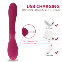Erwachsene Sexspielzeug Vibratoren G-Punkt 10 Geschwindigkeiten USB wiederauf ladbare leistungs starke Dildo Kaninchen Vibrator für Frauen Klitoris Stimulation Massage 4