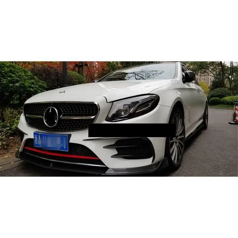 MODEL C Молдинг модификация стикер стиль Coche Parachoques авто бампер протектор Стайлинг молдинги 18 19 для Mercedes Benz E класс - Цвет: MODEL C