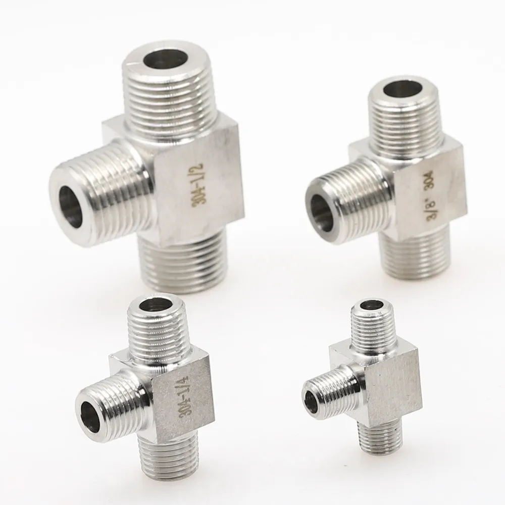 Фитинги высокого давления для преобразования типа T фитинги 1/8 &quot1/4&quot 3/8 &quot1/2&quot