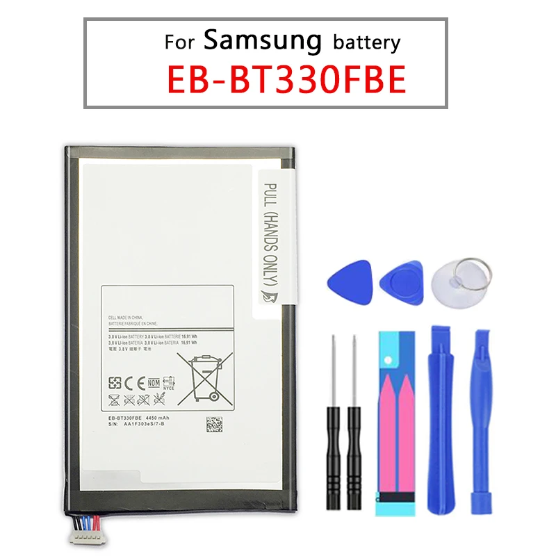 Планшетный аккумулятор EB-BT330FBU EB-BT330FBE для samsung GALAXY Tab4 SM-T330 T331 T335 оригинальные сменные батареи 4450 мАч