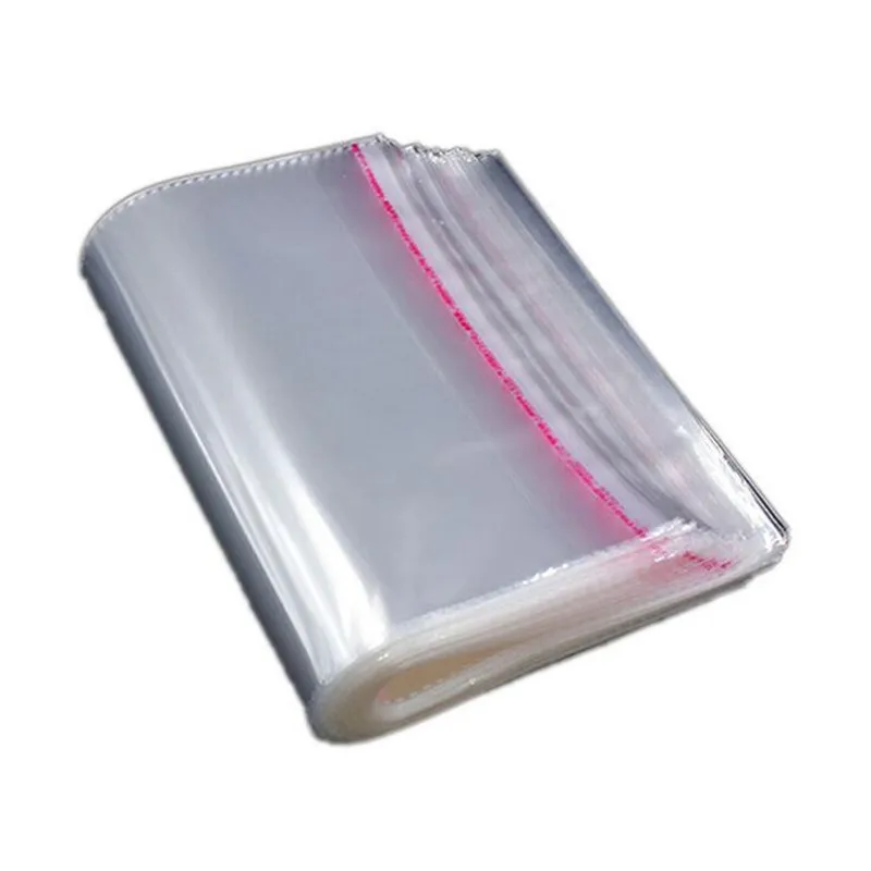 200Pcs Self Adhesive Poly OPP Bags Transparent Plastic Cellophane Bags Jewelry Gifts Bag Pouch Pack Cookie Candy Packaging Bag 4