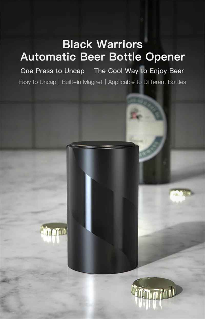 Automatic Beer Bottle Opener Magnetic ABS Wine Corkscrew Kitchen Gadgets Tools Portable Beer Opener For Men Bar Supplies Automatic Beer Bottle Opener Magnetic ABS Wine Corkscrew Kitchen Gadgets Tools Portable Beer Opener For Men Bar Supplies
