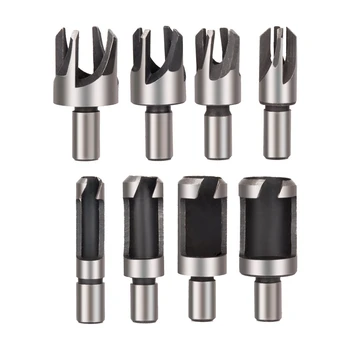 

GTBL 1 Lot 16Pcs Wood Plug Cutter Cutting Dowel Maker Tool Carpentry Straight & Claw Type Drill Bits 5/8 1/2 3/8 1/4 6Mm 10Mm 13