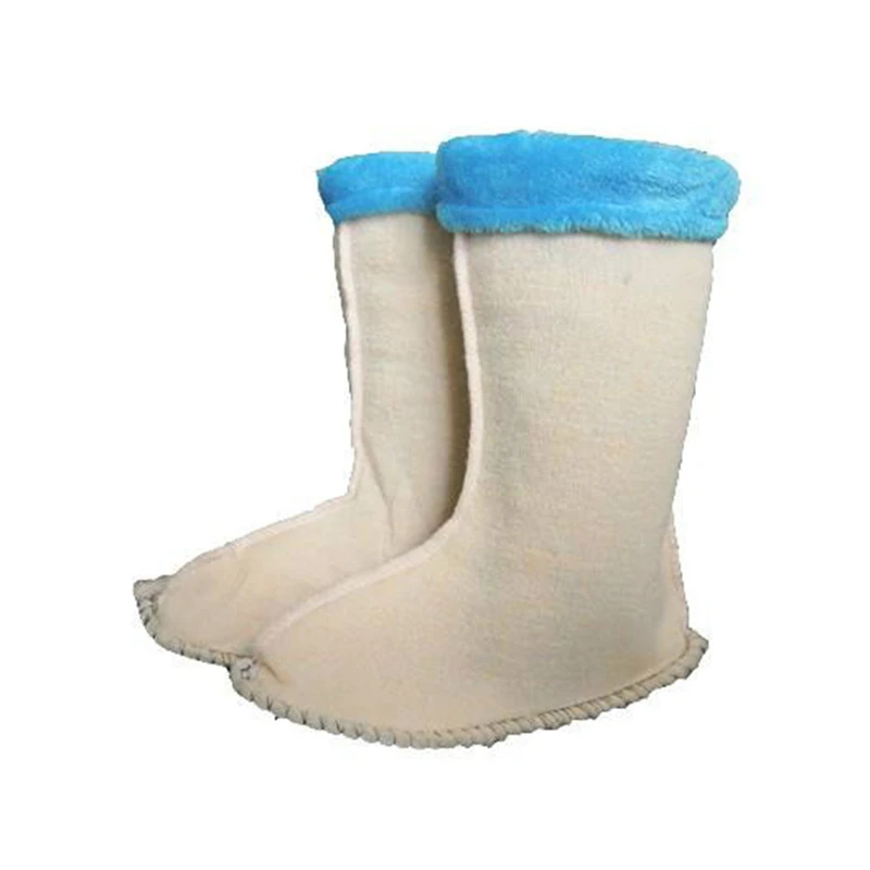 Женские зимние сапоги с подкладкой из теплого пустого ягненка; короткие сапоги и носки; удобные аксессуары - Цвет: height 25cm
