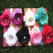 XIMA, 8 шт./лот, детские повязки на голову с розами, потертые повязки на голову, милые повязки на голову, аксессуары для волос