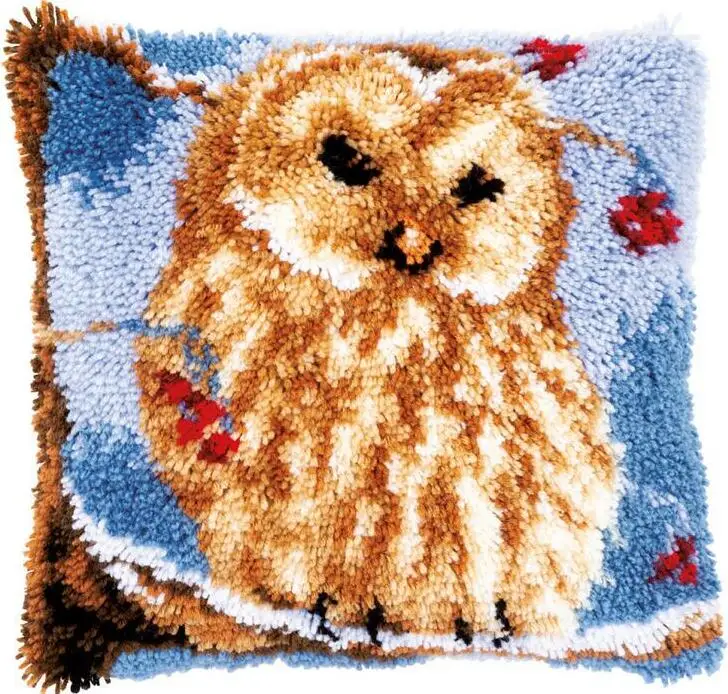 Крюк с защелкой ковер Наборы животного сова подушки ковровое покрытие коврик