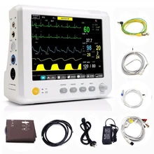 8 дюймовый мульти-параметры, монитор пациента параметр НБП, Spo2, PR, ЭКГ, соответственно, температуру, мониторинг жизненно важных функций точных медицинские