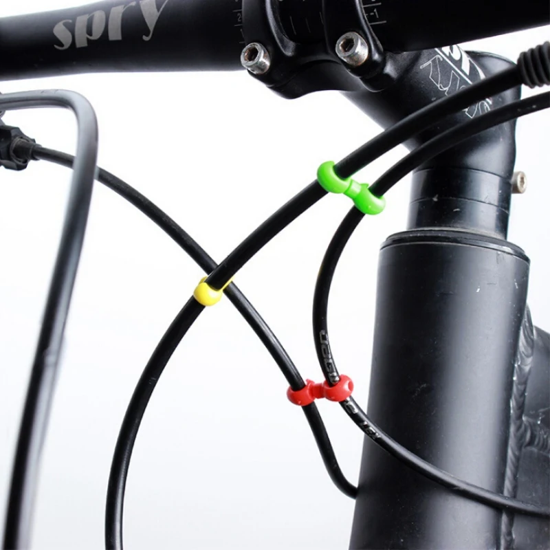 G5PCS MTB дорожный велосипед наручники Форма зажим корпус шланг руководство тормозной кабель переключатель линии чехол Поворотная застежка Аксессуары для велосипеда