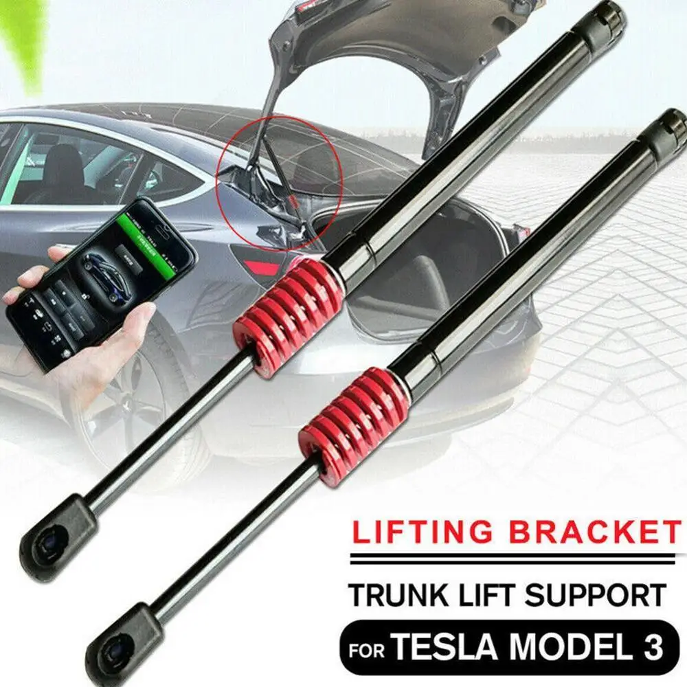 

NEW 2Pcs Car Trunk Lift Support Shock Hood Front engine Rear Tail Gate Tailgate Boot Gas Shock Strut Damper 45 For Tesla Model 3