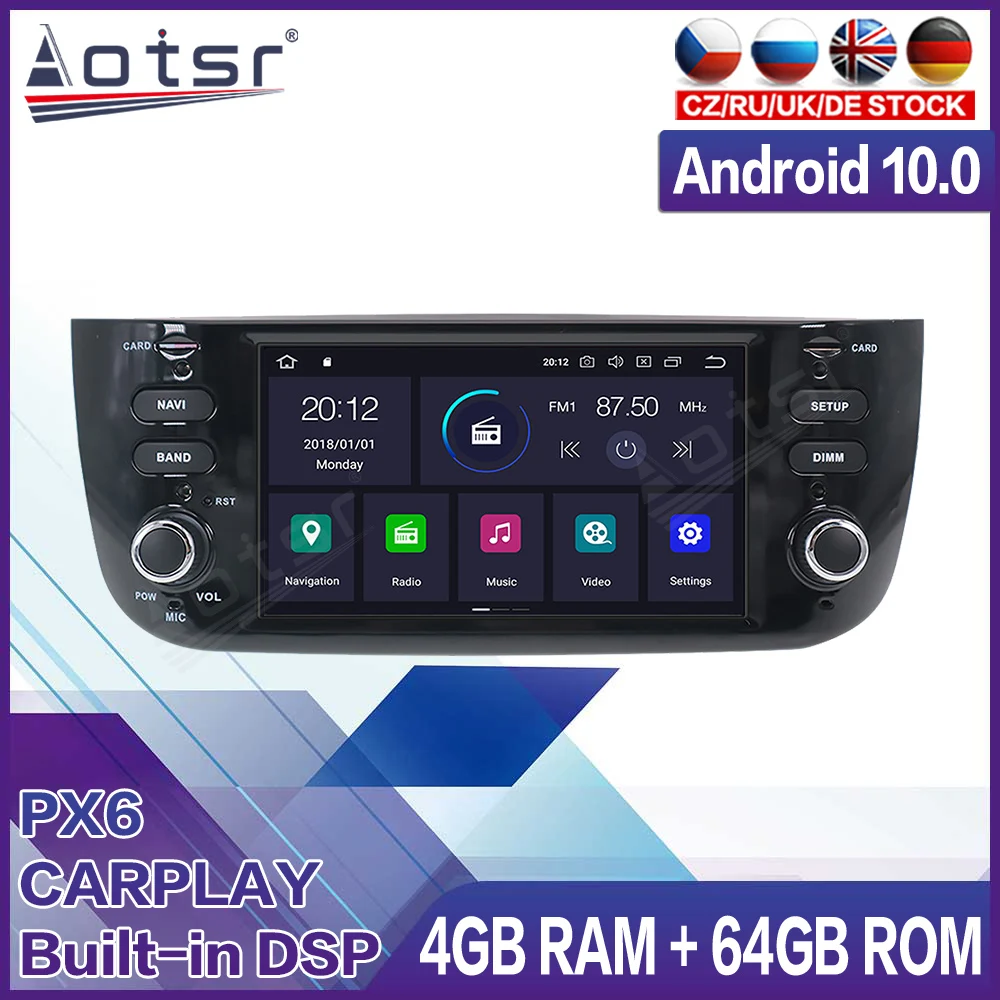 2009-2017 PIONEER Bluetooth/USB Auto Radioset für FIAT Punto Evo 
