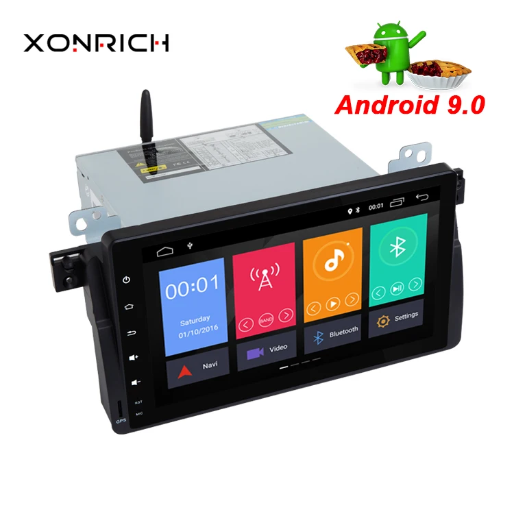 Cheap Xonrich 2 Din Android 9.0 Car Stereo GPS Navi For BMW/E46/M3/MG/ZT/Rover 75 Automotivo Radio Multimedia Player  4 Core Wifi OBD2 4