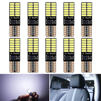 

10pcs W5W 194 T10 LED Canbus LED Car Interior reading Light For BMW E46 E60 E90 Mercedes Benz W203 Kia Rio 2 Toyota Camry Audi