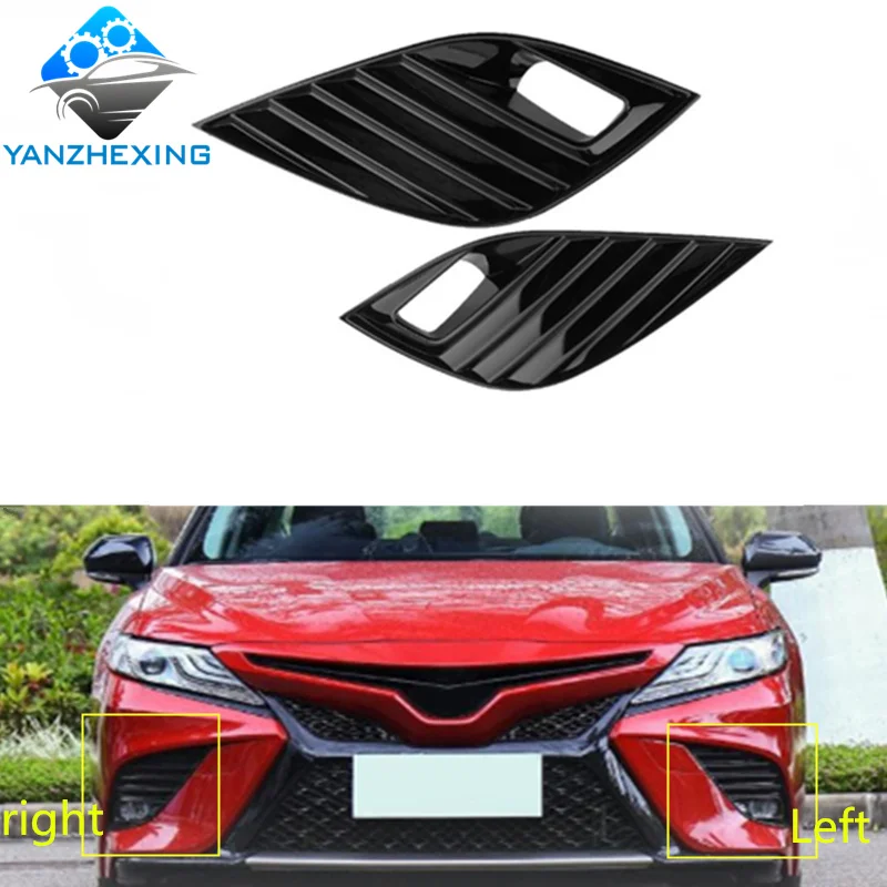 YANZHEXING бампер рамка противотуманная фара крышка гриль для Toyota Camry 2018 2019 SE XSE L &amp R не