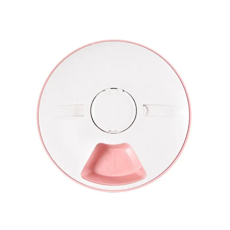 Pet Automatic Feeder for Cats Dogs, Timed Food Dispenser 6 Meal Trays Dry Wet