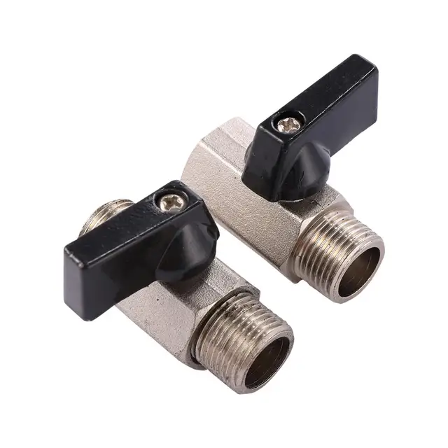 1/2 "Nőstény És Férfi Szál Mini Sárgaréz Golyó Szelep Bsp Belső Légkompresszor Kapcsoló Kerti Öntözés Kikapcsolja A Szelepeket 1 Db - Image 5