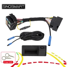 Sinosmart canbus invertendo dinâmica trajetória estacionamento câmera para skoda octavia volkswagen tiguan 187b 280 mqb pq audi a5 q5 q2