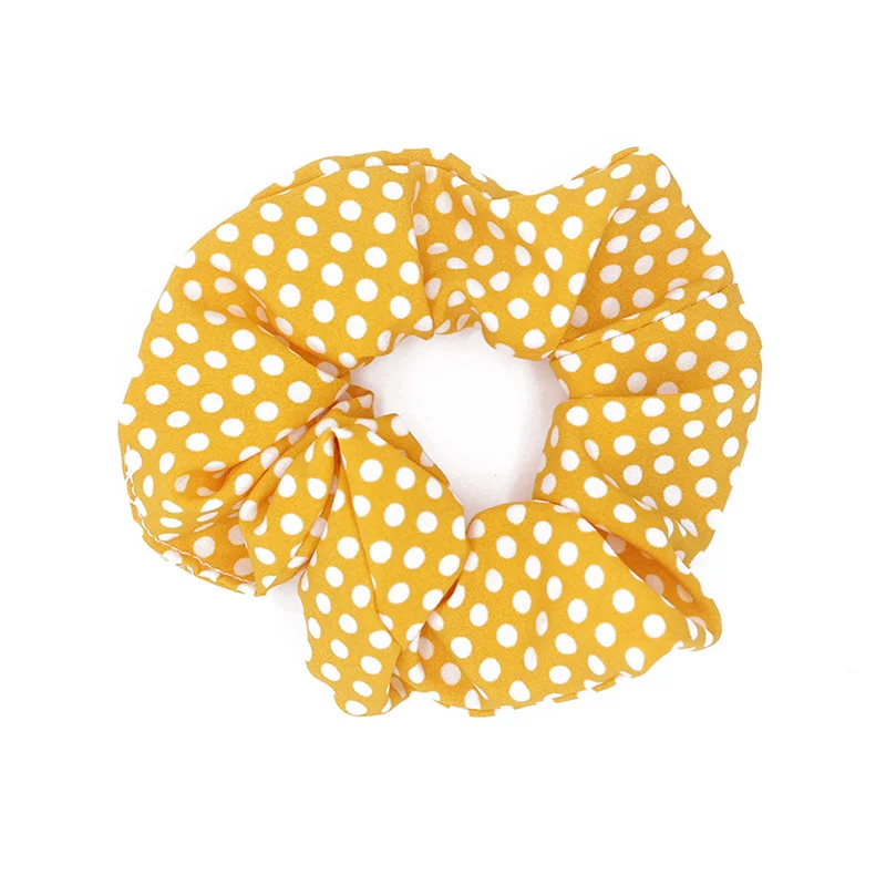 Cute Classic Scrunchie Stretch Headband Dot Plaid Scrunchies Women Elastic Hair Band Girls Hair Ties Striped Hair Accessories hair clips for fine hair Hair Accessories