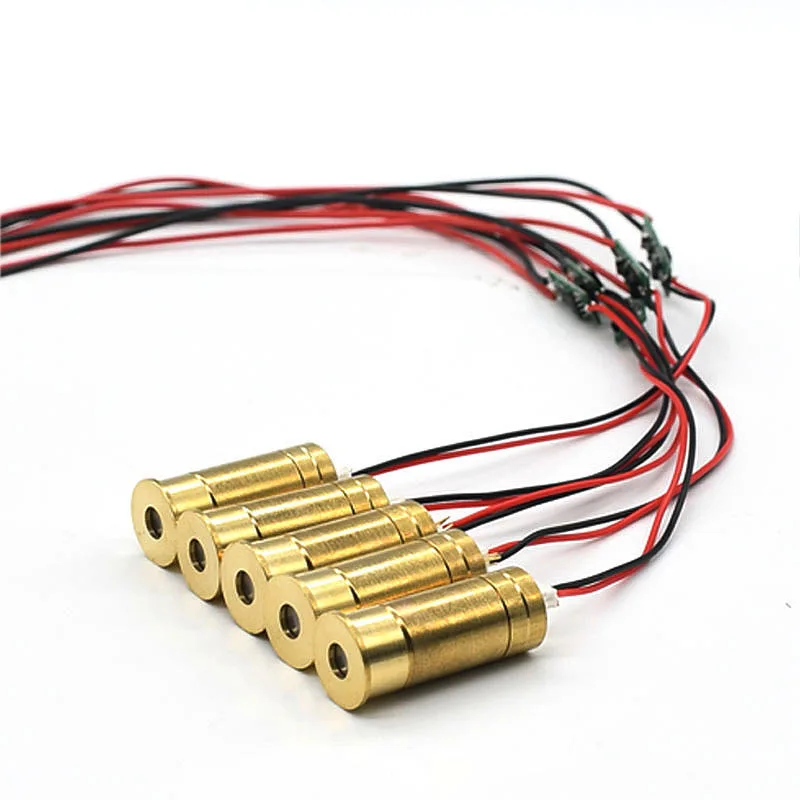 Rotes Lasermodul Linie 6mm Rotes Lasermodul 6 Mm Linie – Einstellbare Brennweite, 3-5V, Industrielaser (4 Stück