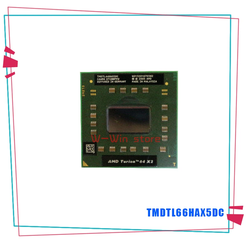 AMD Turion 64X2 мобильный TL-66 TL 66 TL66 2,3 ГГц двухъядерный процессор с двойной резьбой TMDTL66HAX5DC TMDTL66HAX5DM разъем S1